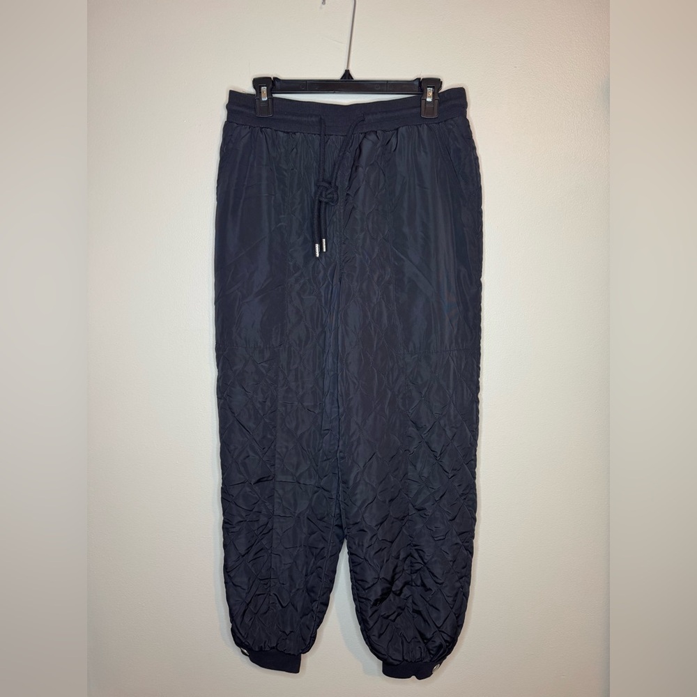 Sandy Liang Quilted Nylon Jogger Pants Black Women's‎ M